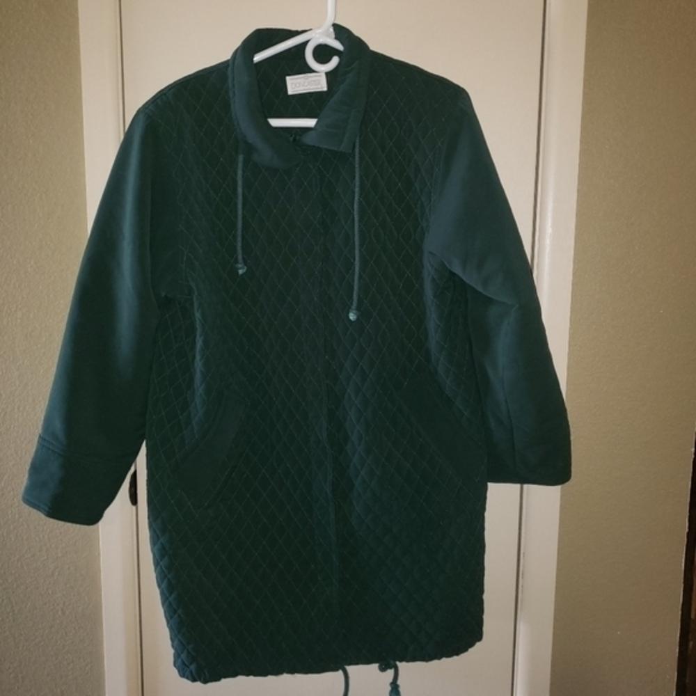 Doncaster quilted coat jacket Size 6 Green